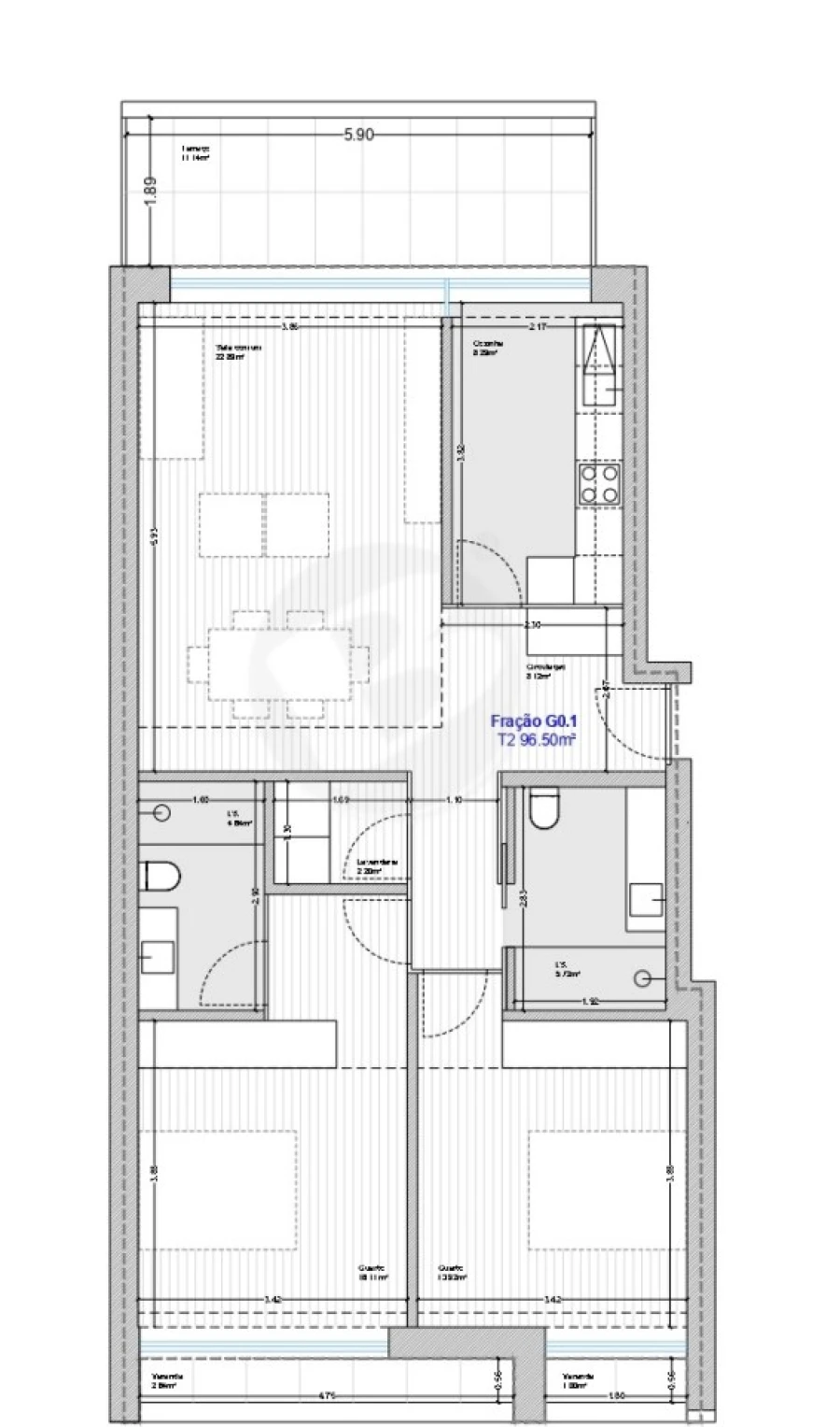 Apartamento T2 para Venda em Vila do Conde Foto 25