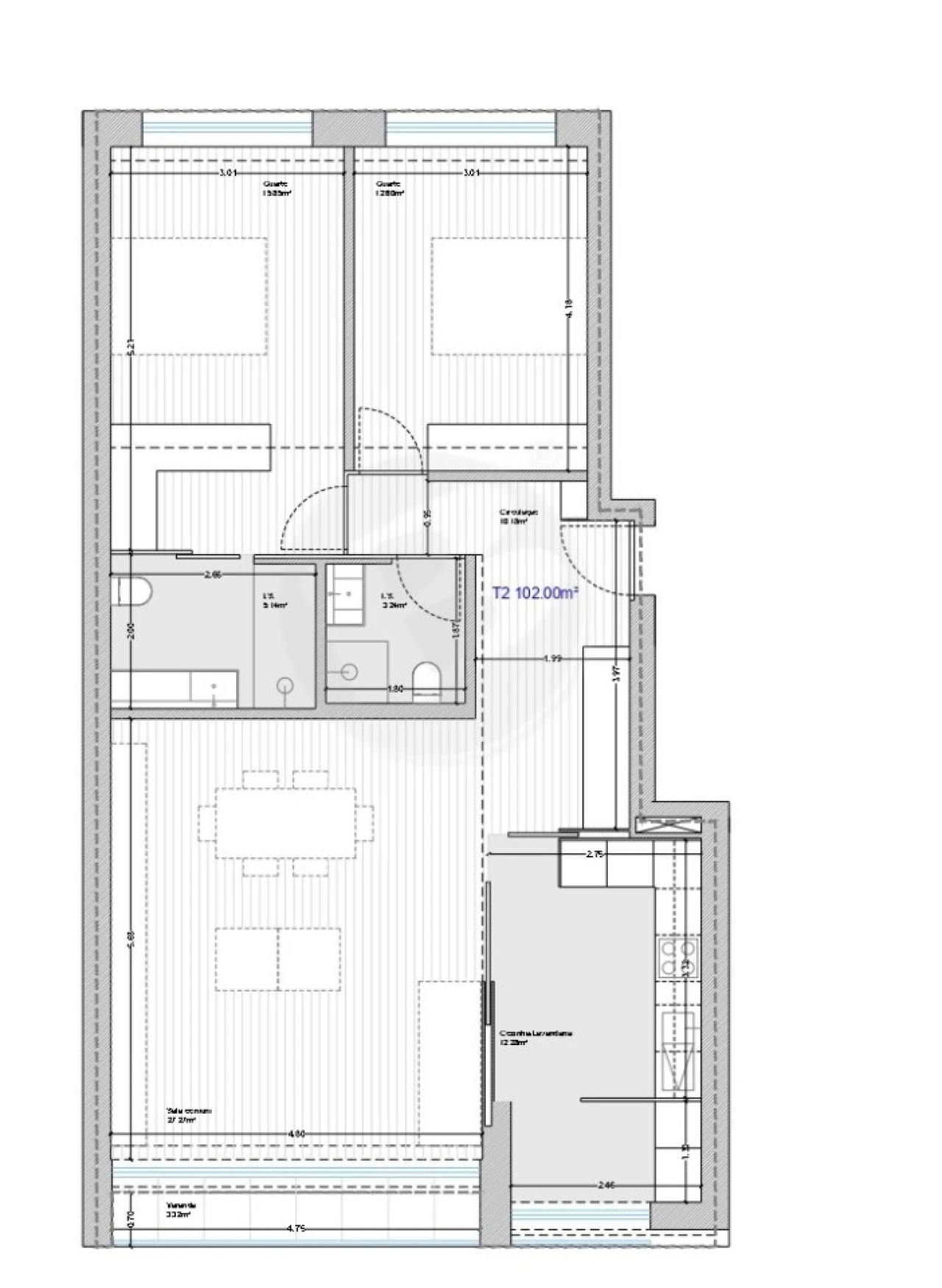 Apartamento T2 para Venda em Vila do Conde Foto 15