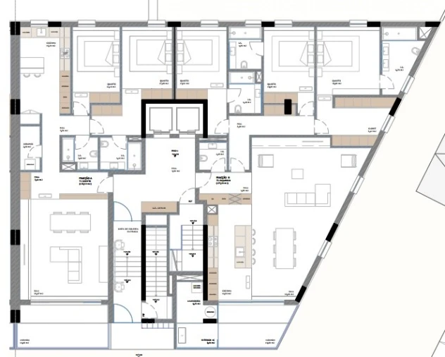Apartamento T3 para Venda em Nogueira, Fraião e Lamaçães Planta 1
