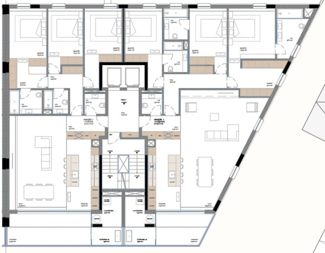 Apartamento T3 para Venda em Nogueira, Fraião e Lamaçães Planta 1