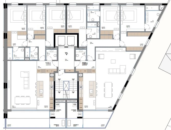 Apartamento T3 para Venda em Nogueira, Fraião e Lamaçães Planta 1
