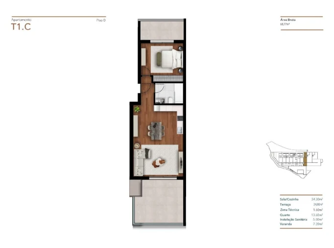 Apartamento para Venda em Funchal (Santa Luzia) Planta 1