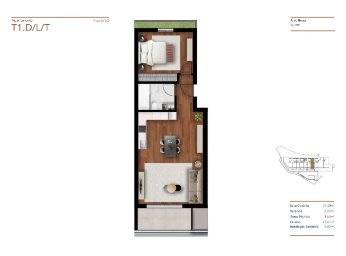 Apartamento para Venda em Funchal (Santa Luzia) Planta 1