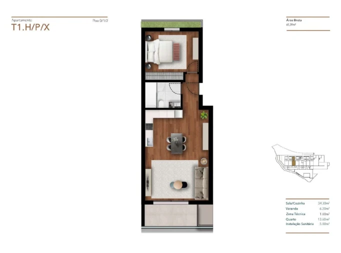 Apartamento para Venda em Funchal (Santa Luzia) Planta 1