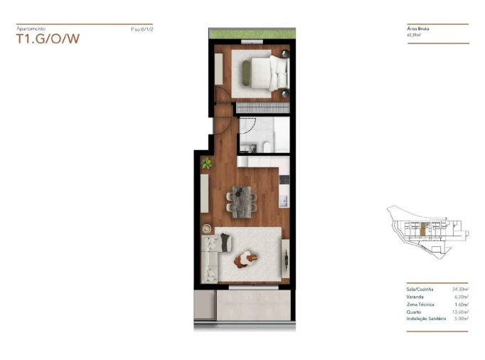 Apartamento para Venda em Funchal (Santa Luzia) Planta 1