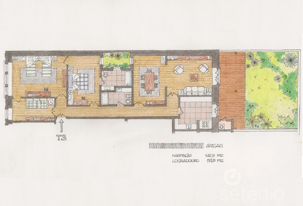 Apartamento T3 para Venda em Santo António Foto 1