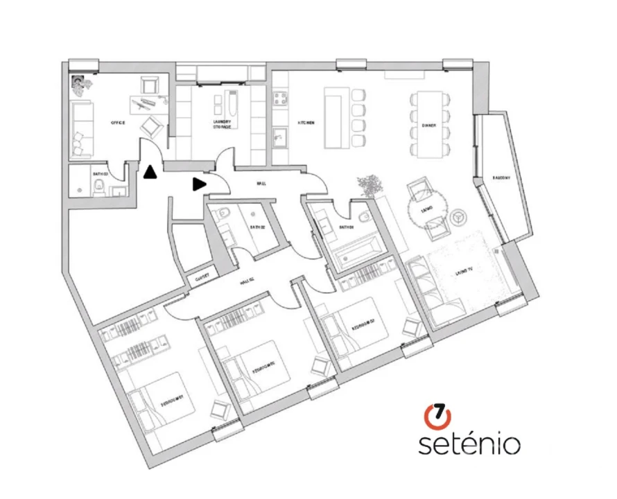 Apartamento T4 para Venda em Arroios Foto 11