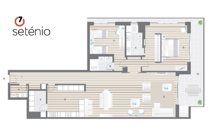 Apartamento T2 para Venda em Campo de Ourique Planta 1