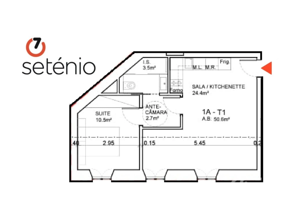 Apartamento T1 para Venda em Estrela Foto 1