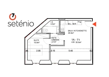 Apartamento T1 para Venda em Estrela