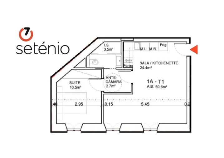 Apartamento T1 para Venda em Estrela Planta 1