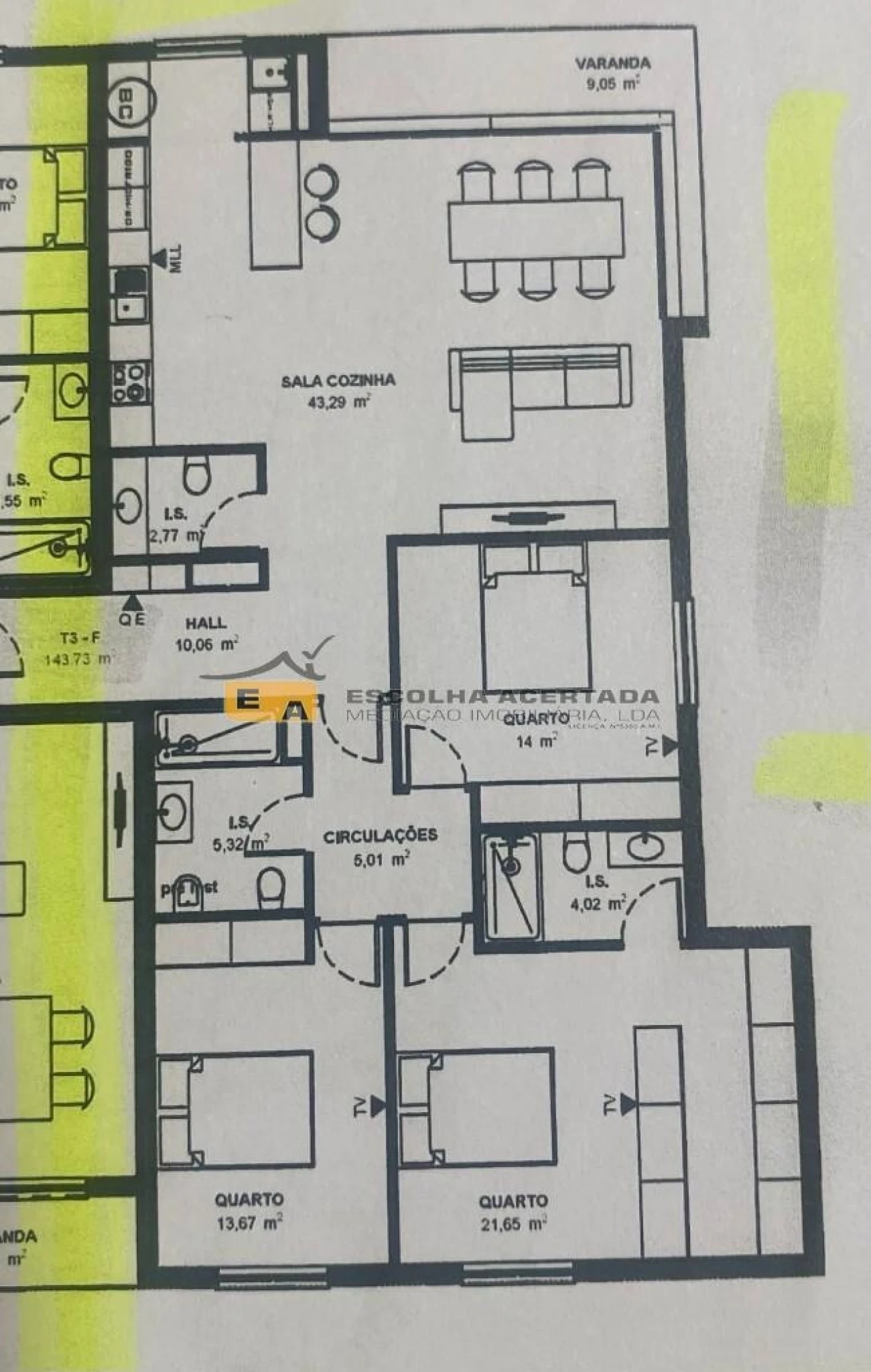 Apartamento T3 para Venda em Cidade da Maia Foto 28