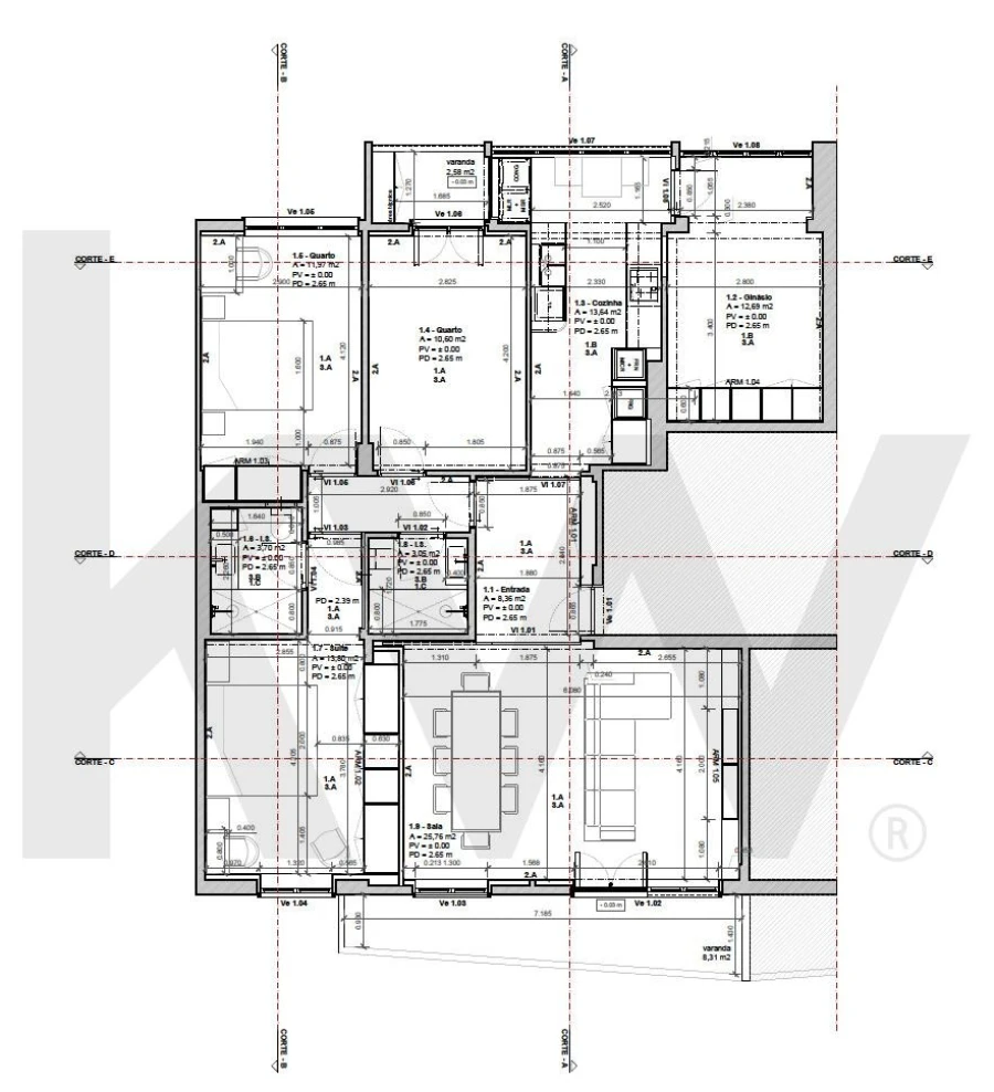 Apartamento T3 para Venda em Campolide Foto 57