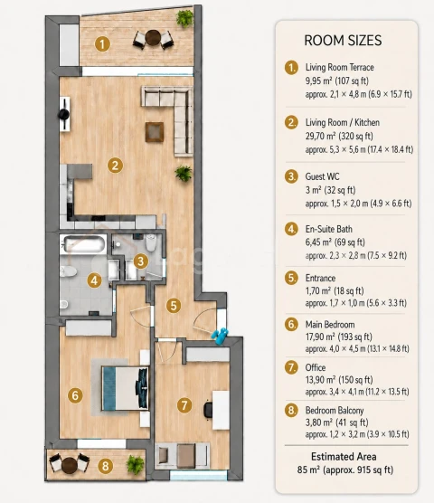 Apartamento T2 para Venda em Lagos (São Sebastião e Santa Maria)