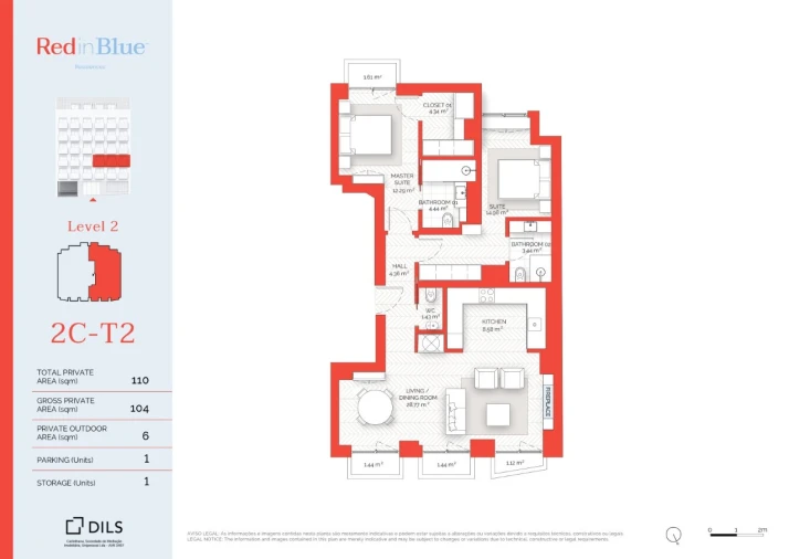 Apartamento T2 para Venda em Avenidas Novas Planta 1