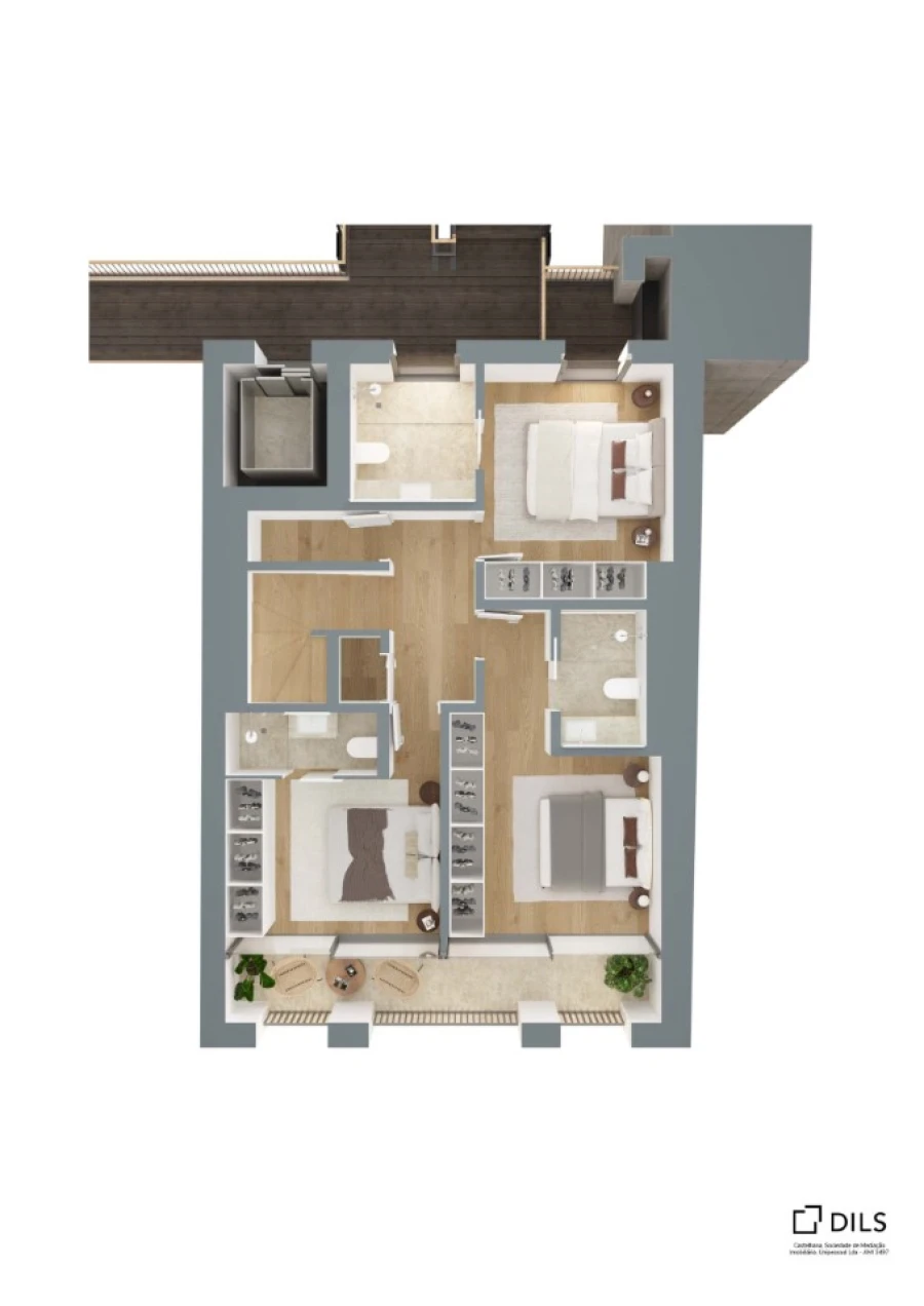 Apartamento T3 para Venda em Estrela Planta 1