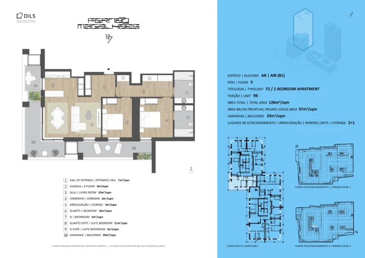 Apartamento T2 para Venda em Bonfim Planta 1