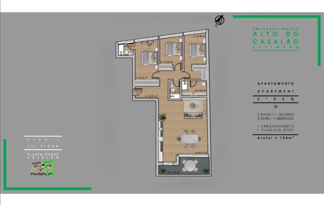Apartamento T3 para Venda em Sesimbra (Castelo) Foto 21