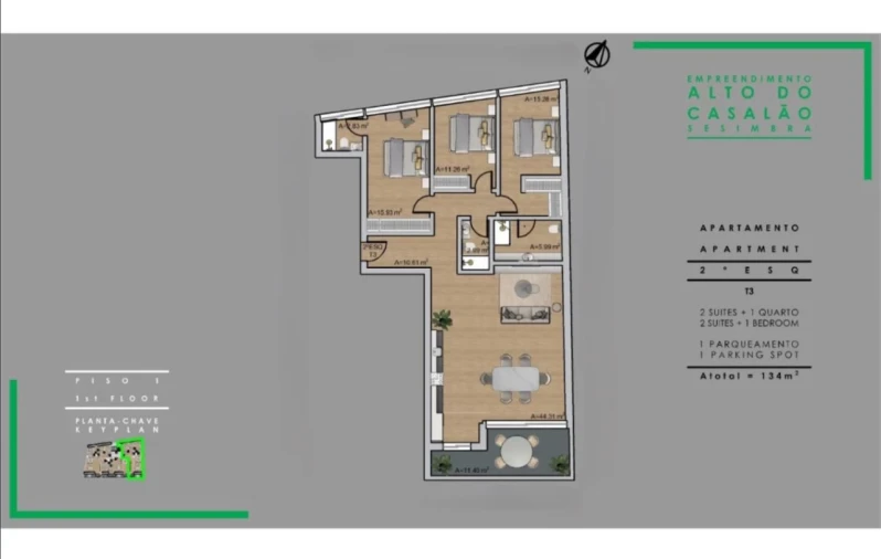 Apartamento T3 para Venda em Sesimbra (Castelo) Foto 21