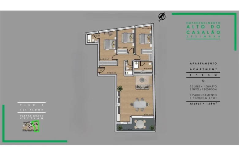 Apartamento T3 para Venda em Sesimbra (Castelo) Foto 21