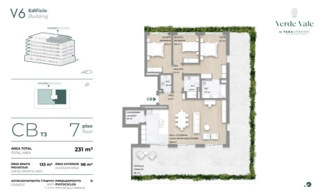 Apartamento T3 para Venda em Cidade da Maia
