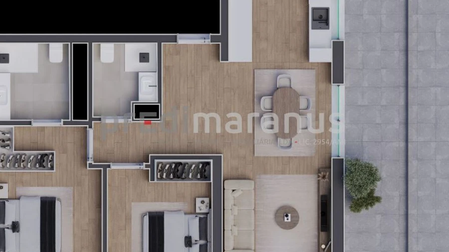 Apartamento T2 para Venda em Telões