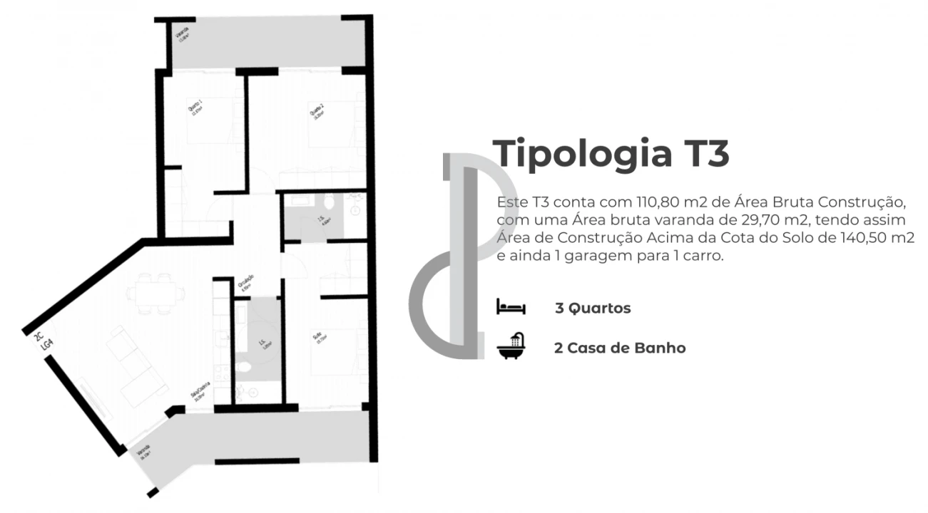 Apartamento T4 para Venda em Pedrouços Foto 20