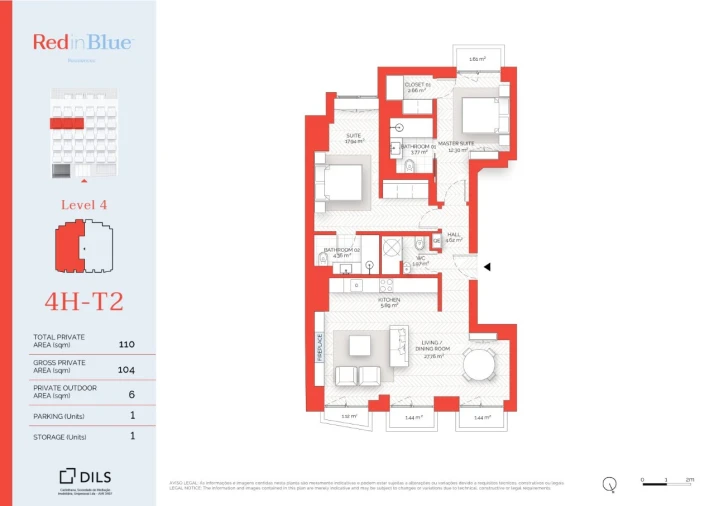 Apartamento T2 para Venda em Avenidas Novas Planta 1