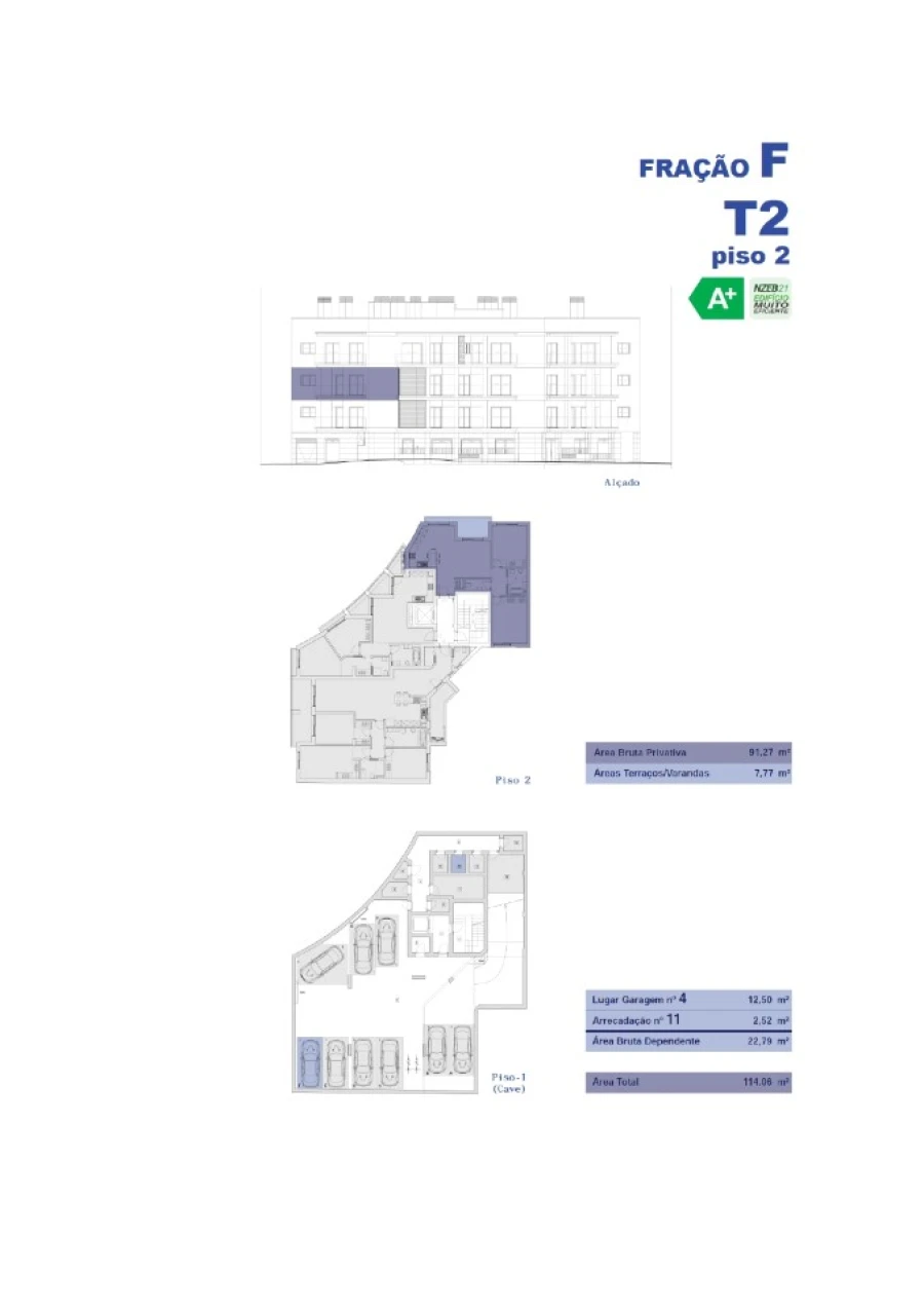 Apartamento T2 para Venda em Almancil Planta 1