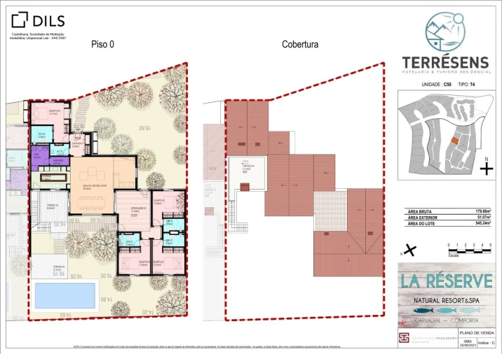 Moradia T4 para Venda em Carvalhal Planta 1