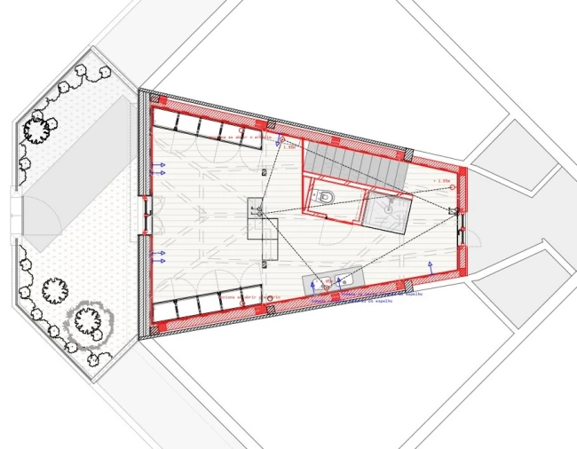 Moradia T2 para Arrendamento em Lordelo do Ouro e Massarelos Planta 3