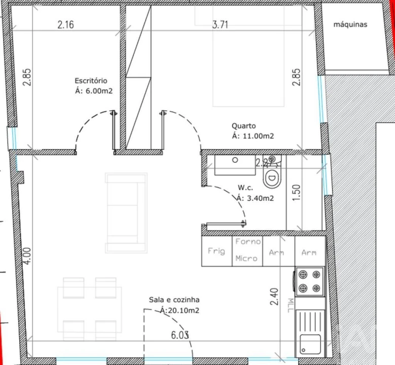 Moradia T1 para Venda em Darque Foto 19