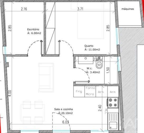 Moradia T1 para Venda em Darque Foto 19