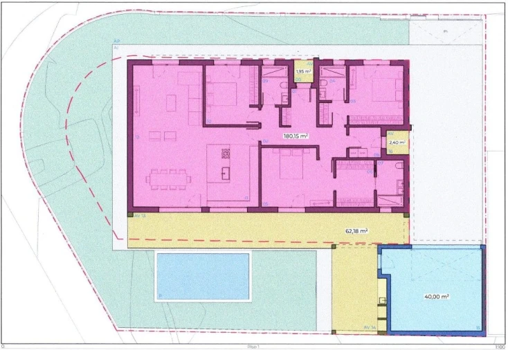 Moradia T3 para Venda em Quinta do Anjo Planta 1