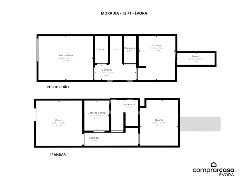 Moradia T2 para Venda em Bacelo e Senhora da Saúde Foto 11