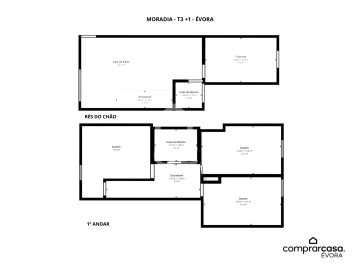 Moradia T3 para Venda em Malagueira e Horta das Figueiras