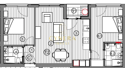 Apartamento T2 para Venda em Atouguia da Baleia