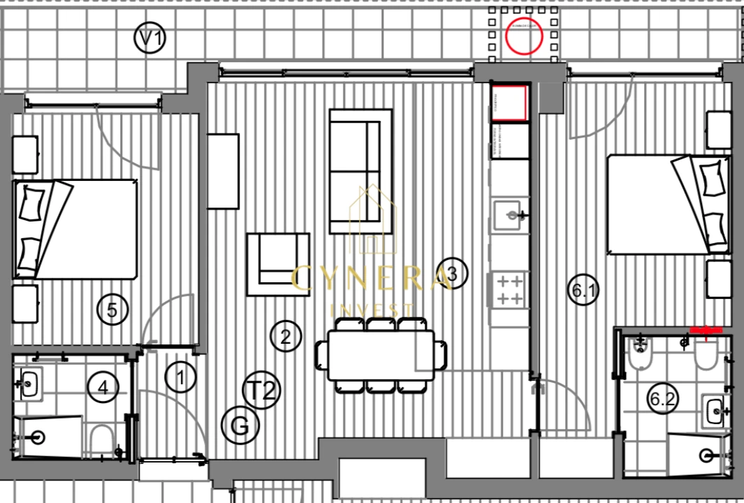 Apartamento T2 para Venda em Atouguia da Baleia Foto 12