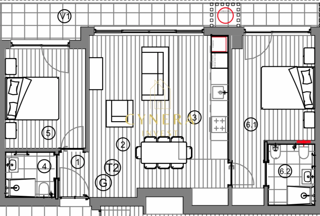 Apartamento T3 para Venda em Atouguia da Baleia Foto 12