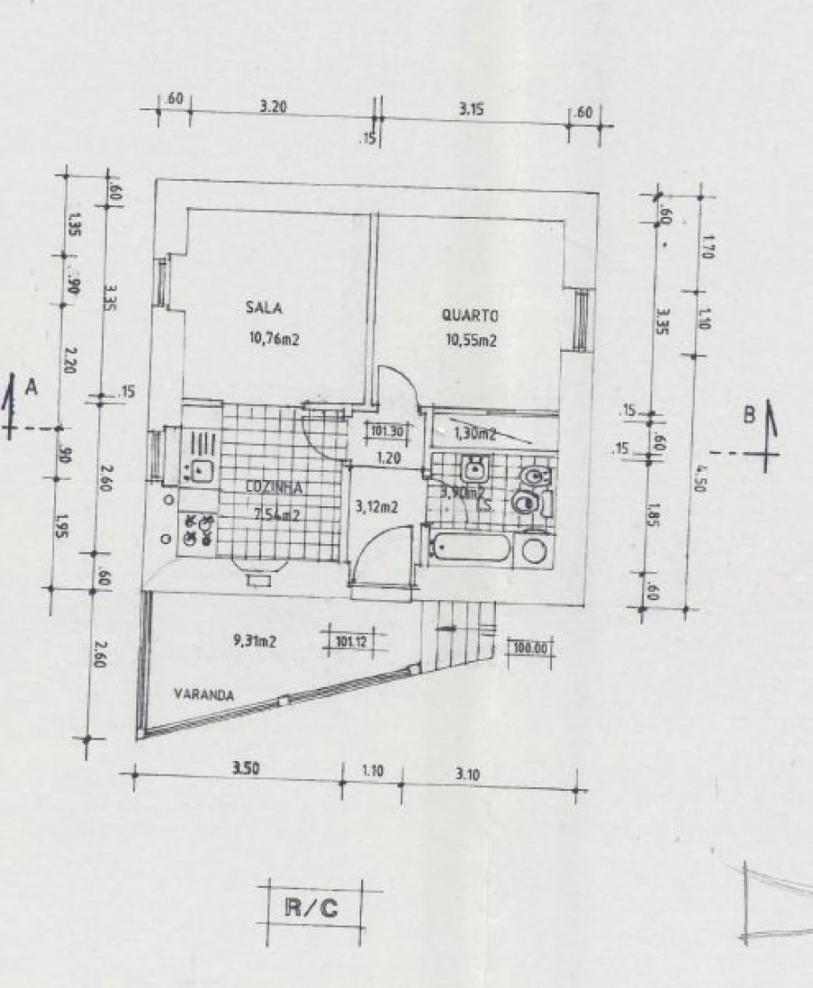 Moradia T1 para Arrendamento em Cerdeira Planta 1