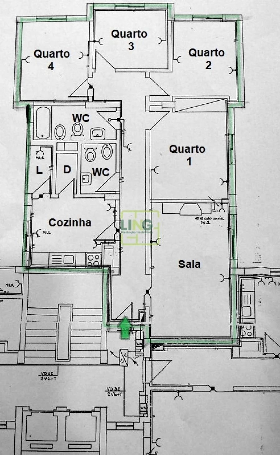 Apartamento T5 para Venda em Castelo Branco Planta 1