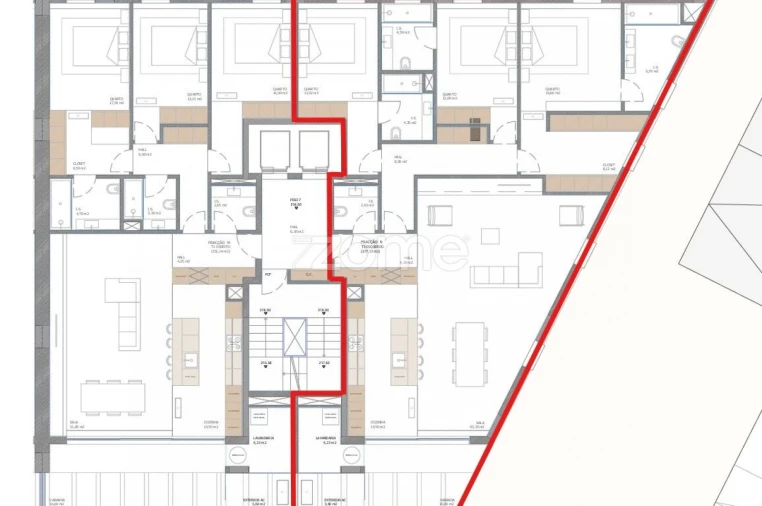 Apartamento T3 para Venda em Nogueira, Fraião e Lamaçães Planta 1