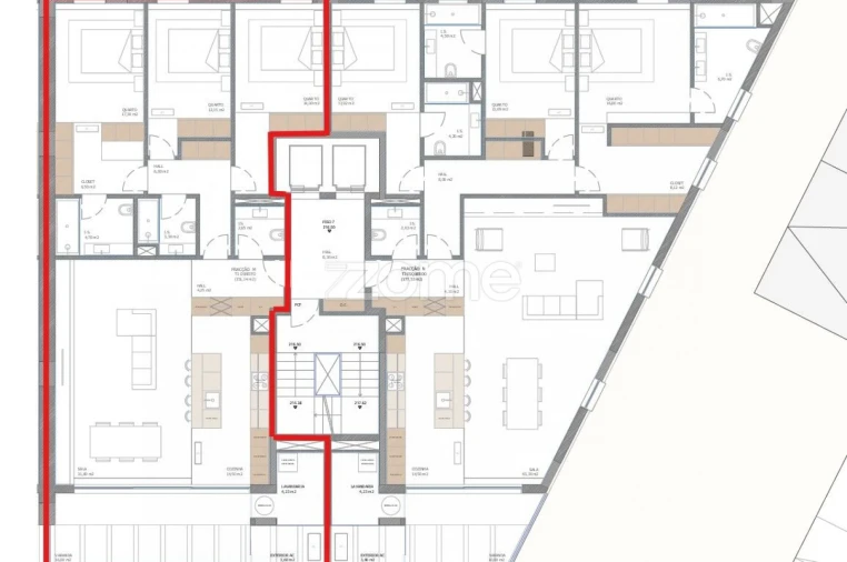 Apartamento T3 para Venda em Nogueira, Fraião e Lamaçães Planta 1