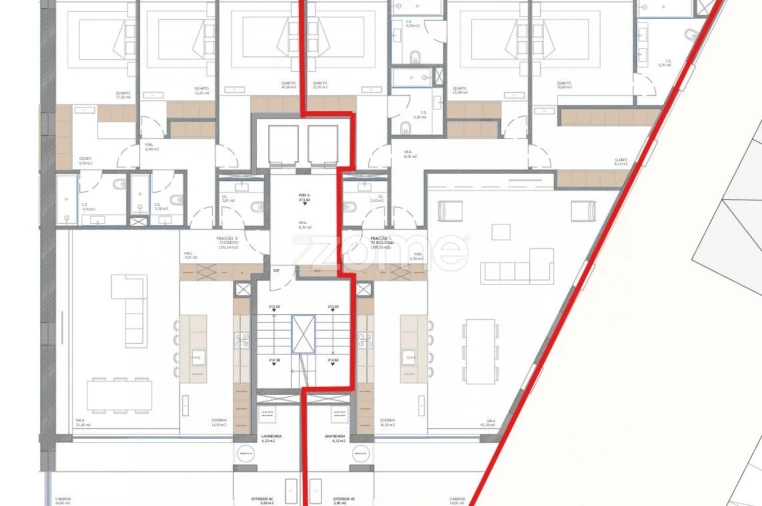 Apartamento T3 para Venda em Nogueira, Fraião e Lamaçães Planta 1