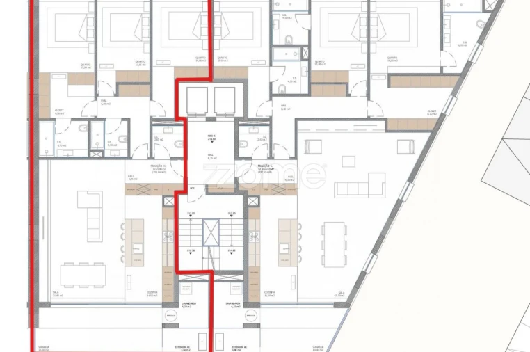 Apartamento T3 para Venda em Nogueira, Fraião e Lamaçães Planta 1