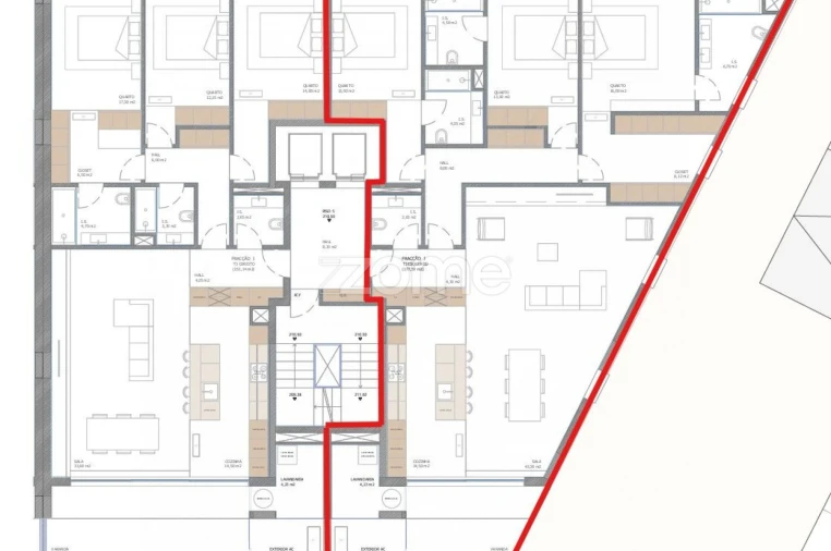 Apartamento T3 para Venda em Nogueira, Fraião e Lamaçães Planta 1