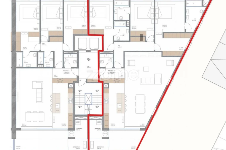 Apartamento T3 para Venda em Nogueira, Fraião e Lamaçães Planta 1