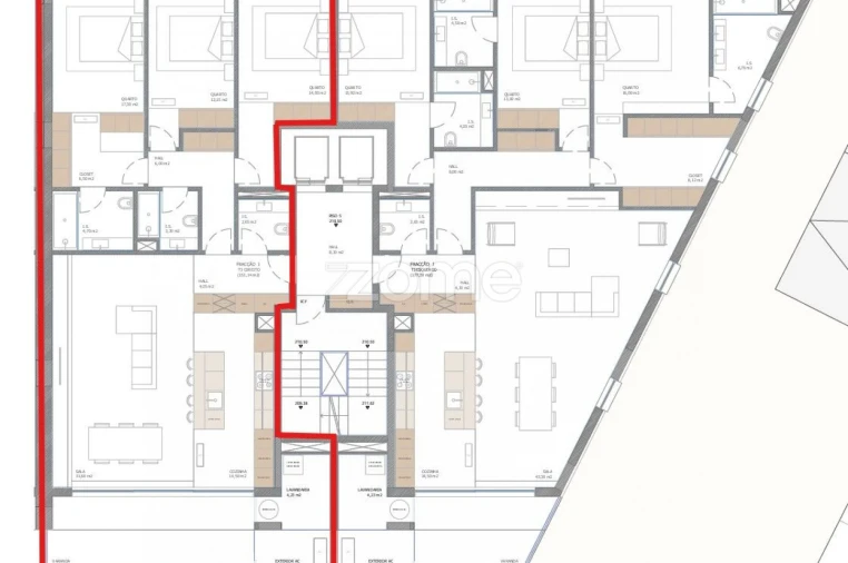 Apartamento T3 para Venda em Nogueira, Fraião e Lamaçães Planta 1