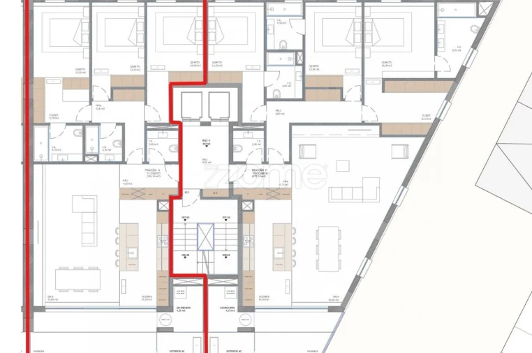 Apartamento T3 para Venda em Nogueira, Fraião e Lamaçães Planta 1