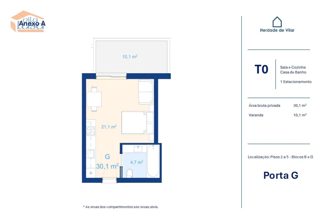 Apartamento T0 para Venda em Mafamude e Vilar do Paraíso Foto 9